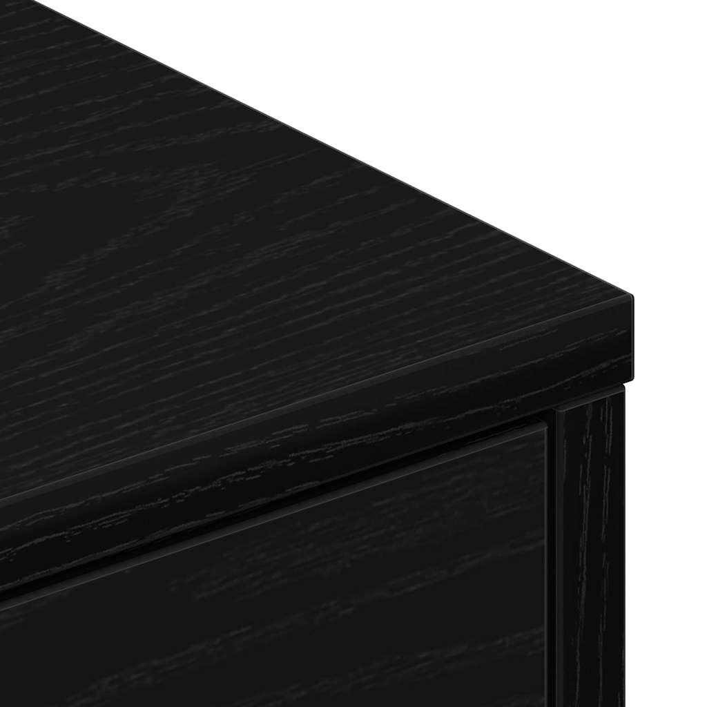 TV-kast met lade Zwart Eiken 80 x 34 x 36 cm Bewerkt hout is nu te koop bij PeponiXL, paradijselijk wonen!