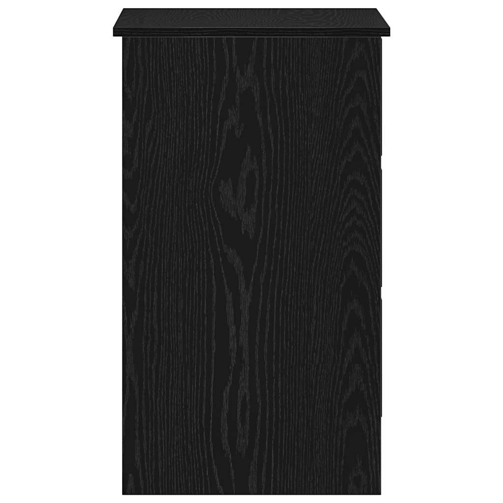 Bureau 90x45x76 cm spaanplaat zwart eikenkleurig is nu te koop bij PeponiXL, paradijselijk wonen!
