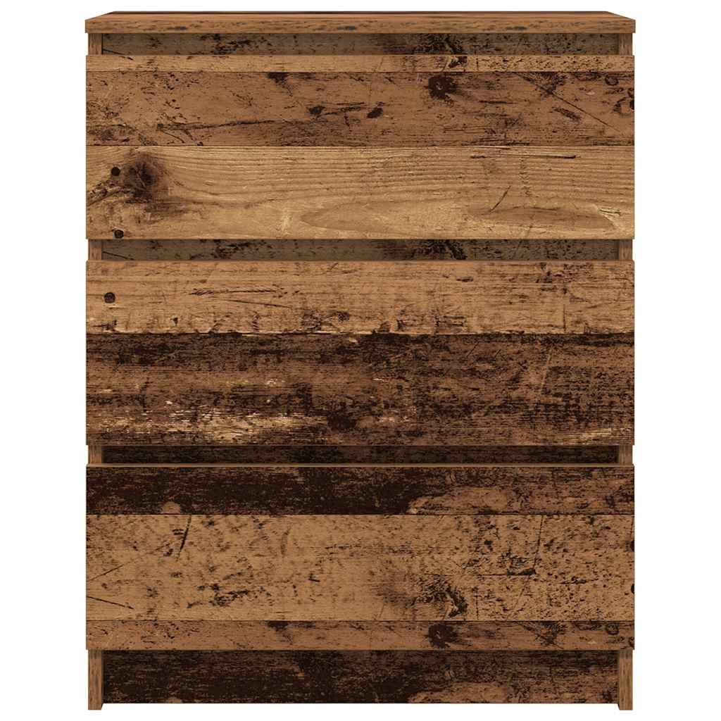 Dressoir 60x35x76 cm bewerkt hout oud houtkleurig is nu te koop bij PeponiXL, paradijselijk wonen!