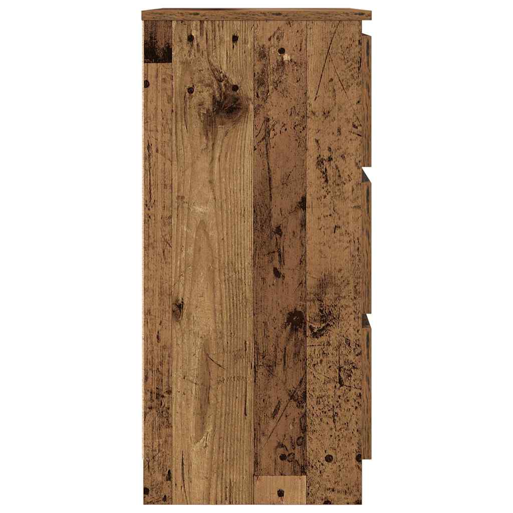 Dressoir 60x35x76 cm bewerkt hout oud houtkleurig is nu te koop bij PeponiXL, paradijselijk wonen!