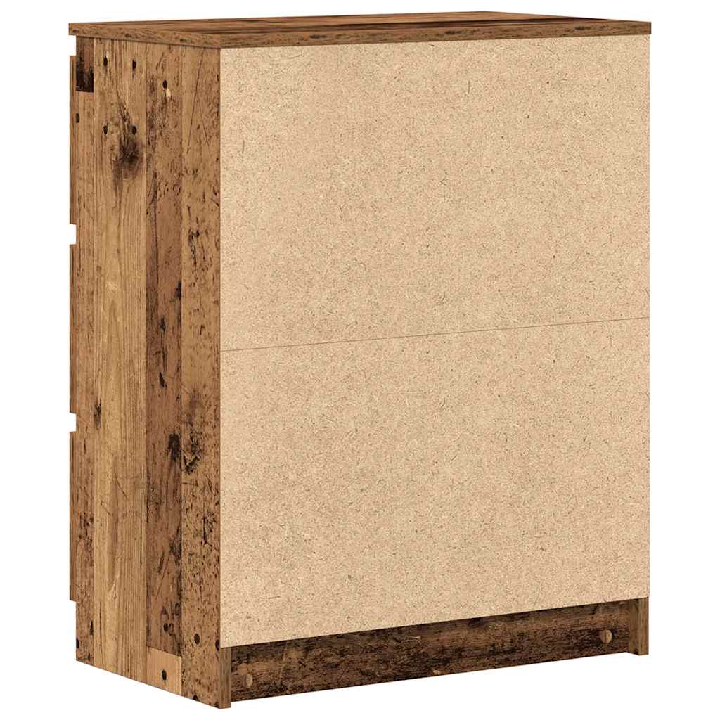 Dressoir 60x35x76 cm bewerkt hout oud houtkleurig is nu te koop bij PeponiXL, paradijselijk wonen!