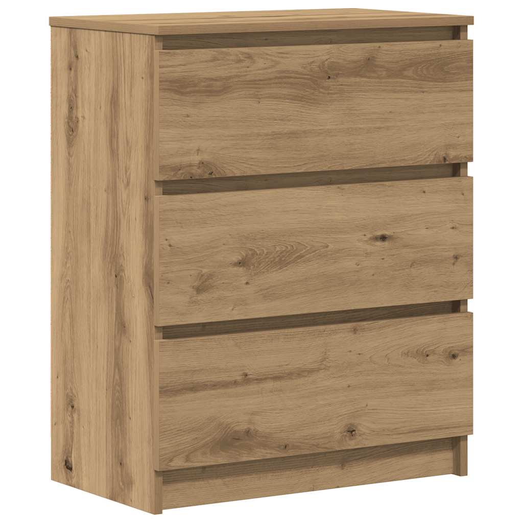 Dressoir 60x35x76 cm bewerkt hout artisanaal eikenkleur is nu te koop bij PeponiXL, paradijselijk wonen!