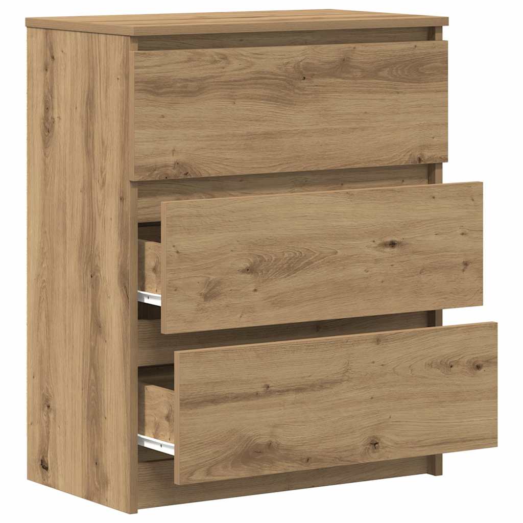 Dressoir 60x35x76 cm bewerkt hout artisanaal eikenkleur is nu te koop bij PeponiXL, paradijselijk wonen!