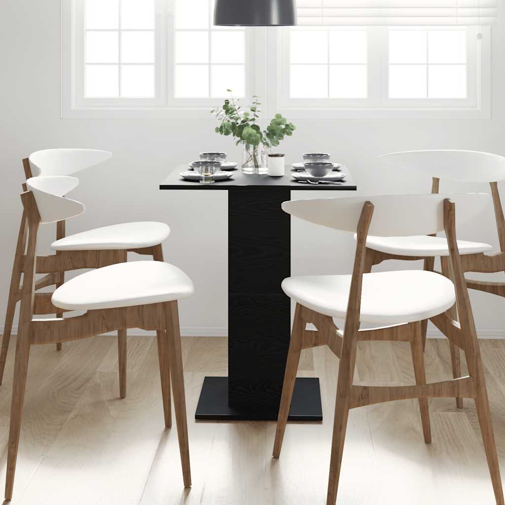 Bistrotafel Zwart Eiken 60x60x75 cm Bewerkt Hout is nu te koop bij PeponiXL, paradijselijk wonen!