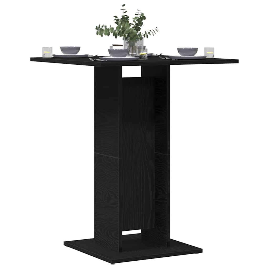 Bistrotafel Zwart Eiken 60x60x75 cm Bewerkt Hout is nu te koop bij PeponiXL, paradijselijk wonen!