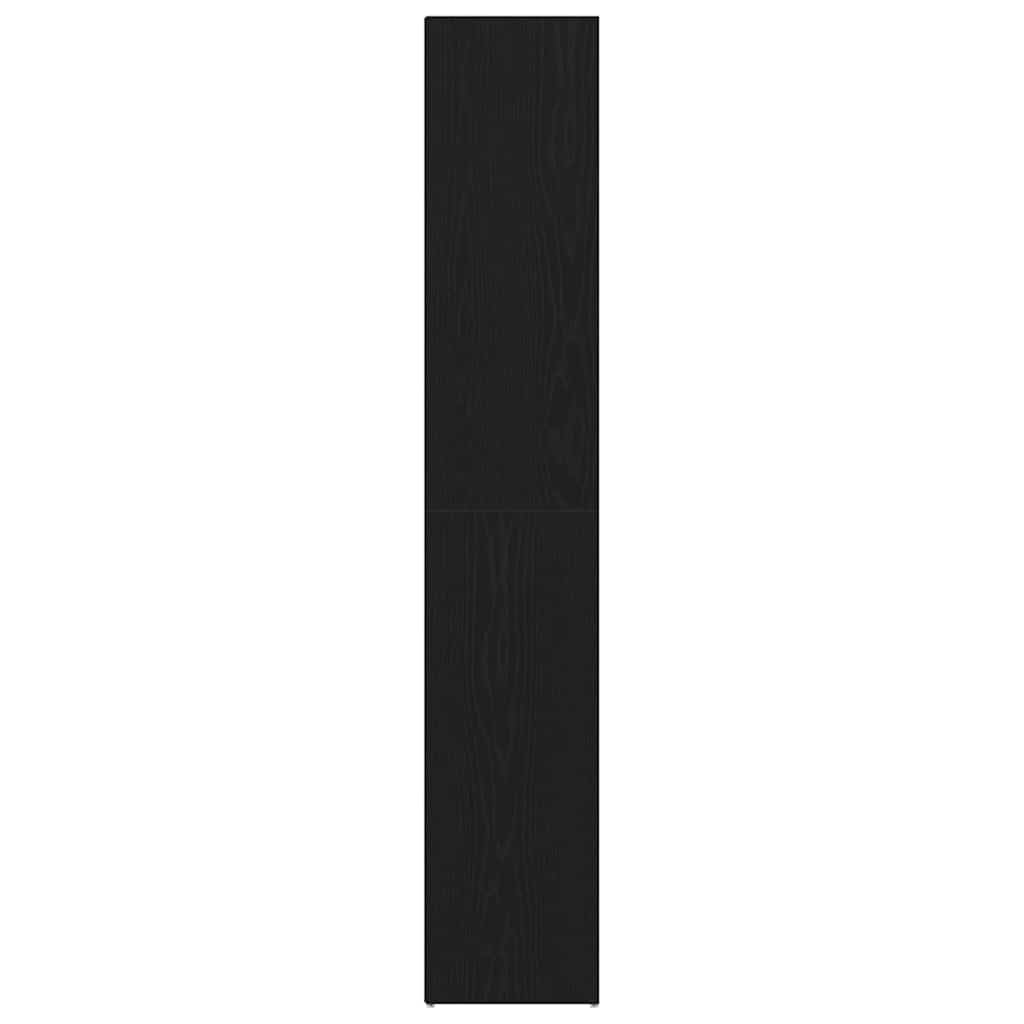 Boekenkast Zwart Eiken 36 x 30 x 171 cm Bewerkt hout is nu te koop bij PeponiXL, paradijselijk wonen!