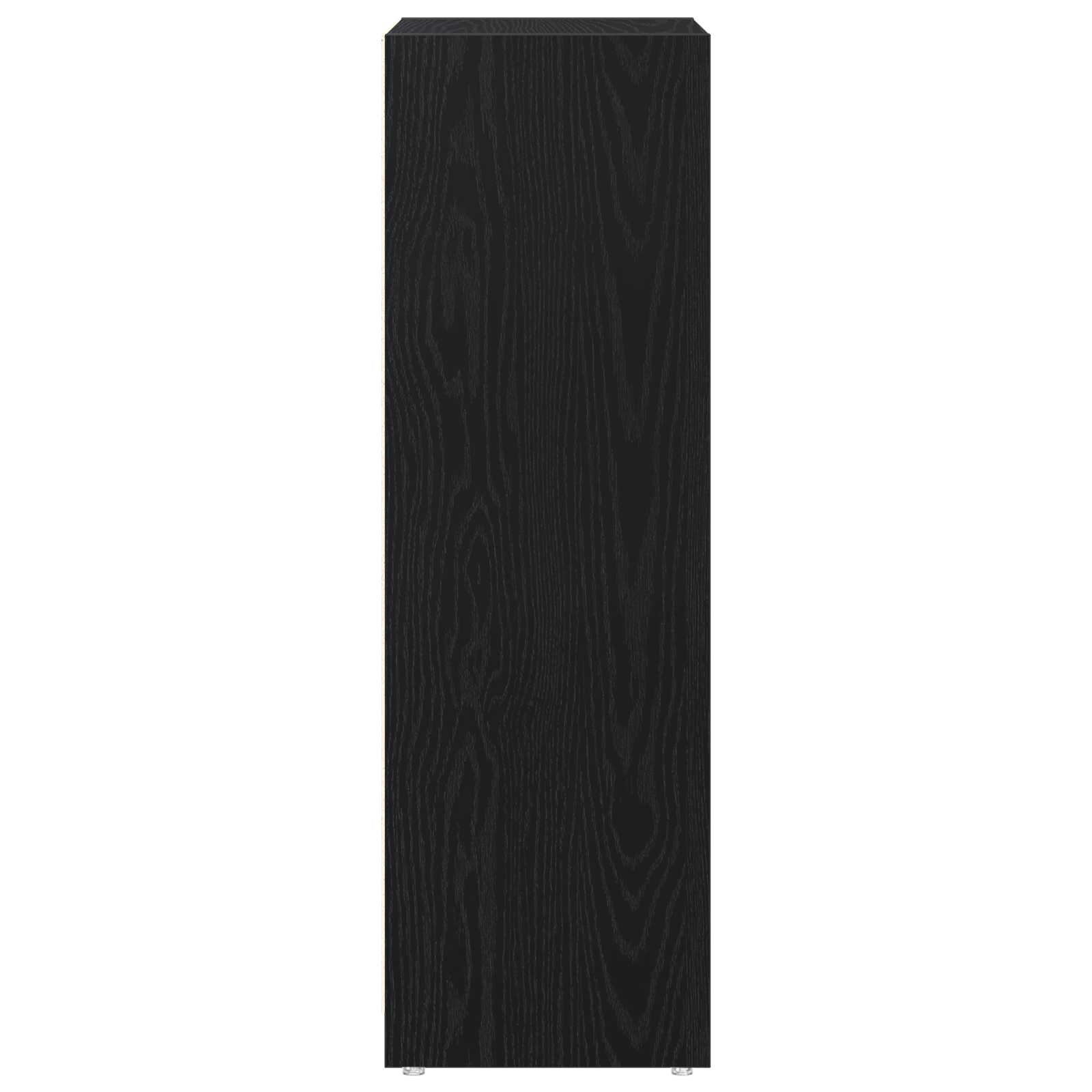 Badkamer Kast met lade Zwart Eiken 30 x 30 x 95 cm Bewerkt hout is nu te koop bij PeponiXL, paradijselijk wonen!