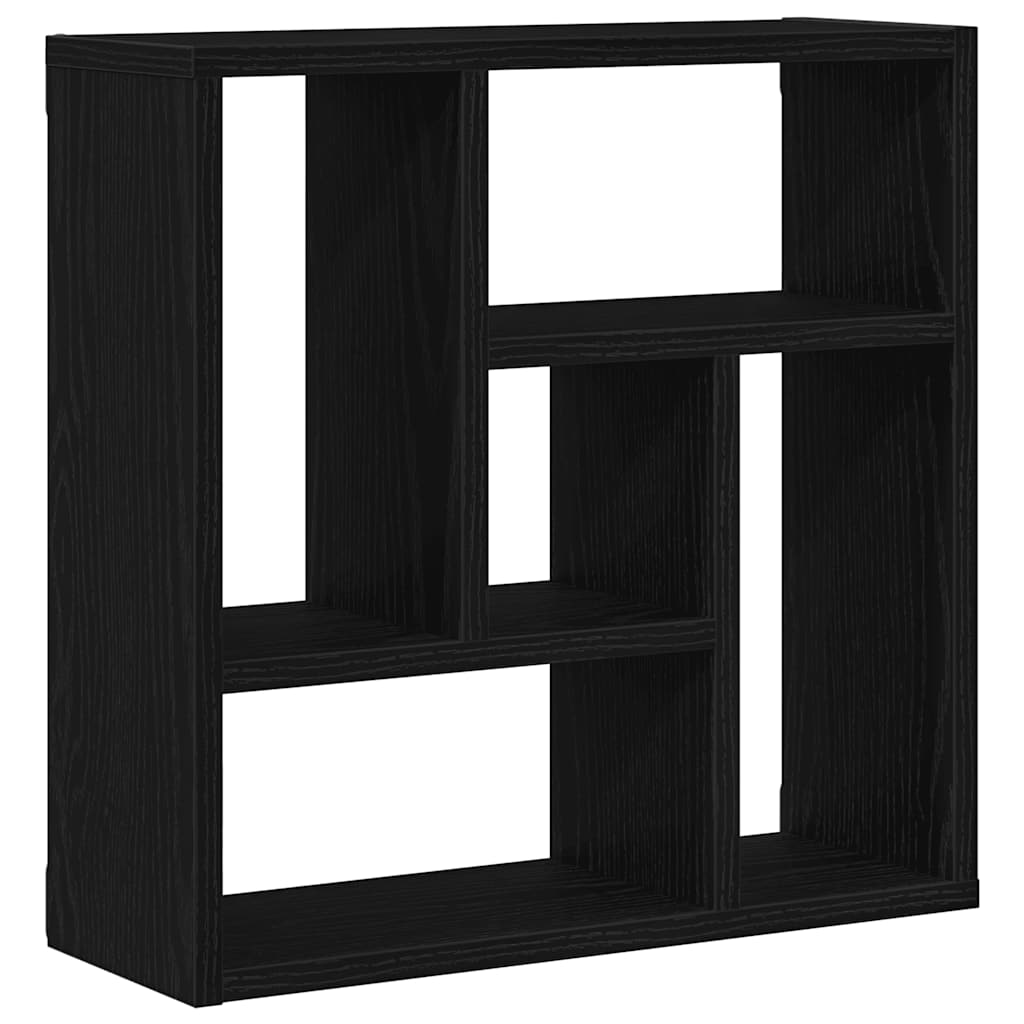 Wandplank 45x16x45 cm spaanplaat zwart eikenkleurig is nu te koop bij PeponiXL, paradijselijk wonen!