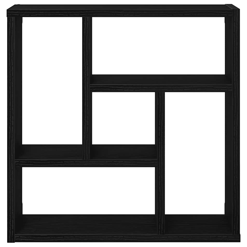 Wandplank 45x16x45 cm spaanplaat zwart eikenkleurig is nu te koop bij PeponiXL, paradijselijk wonen!