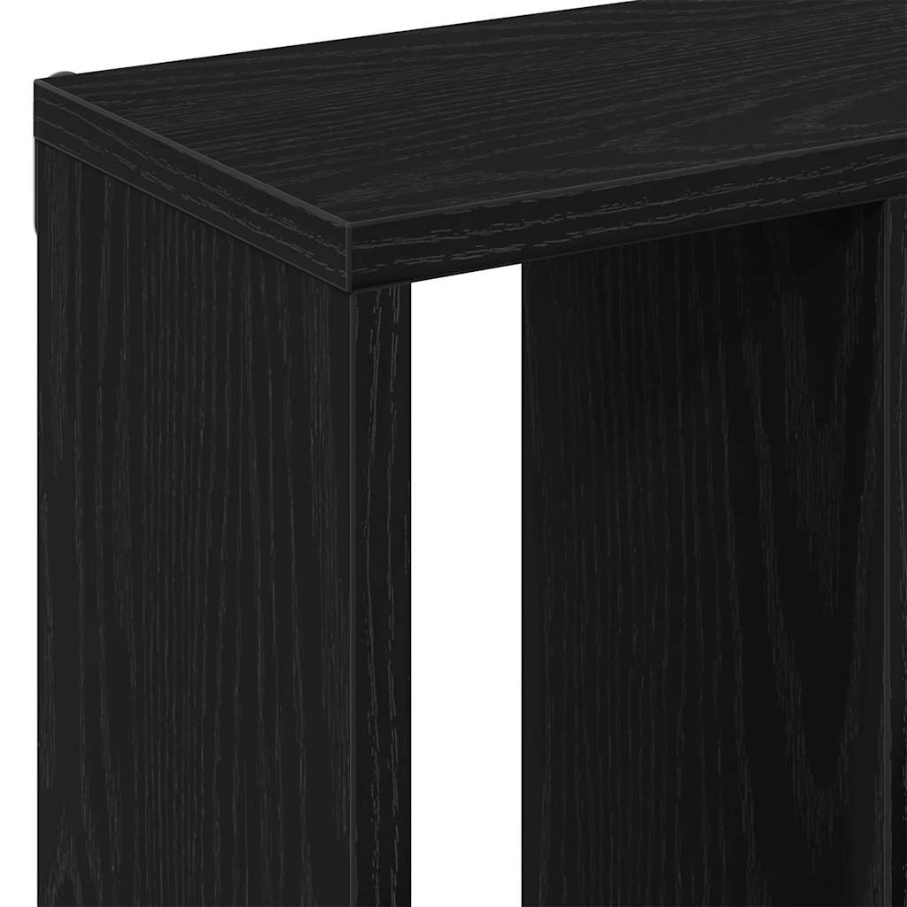 Wandplank 45x16x45 cm spaanplaat zwart eikenkleurig is nu te koop bij PeponiXL, paradijselijk wonen!