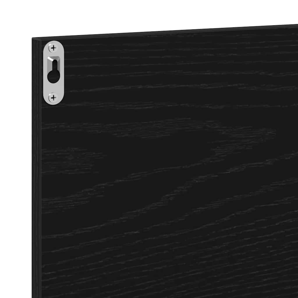 Badkamerspiegel Zwart Eiken 40x10,5x37 cm Bewerkt Hout is nu te koop bij PeponiXL, paradijselijk wonen!