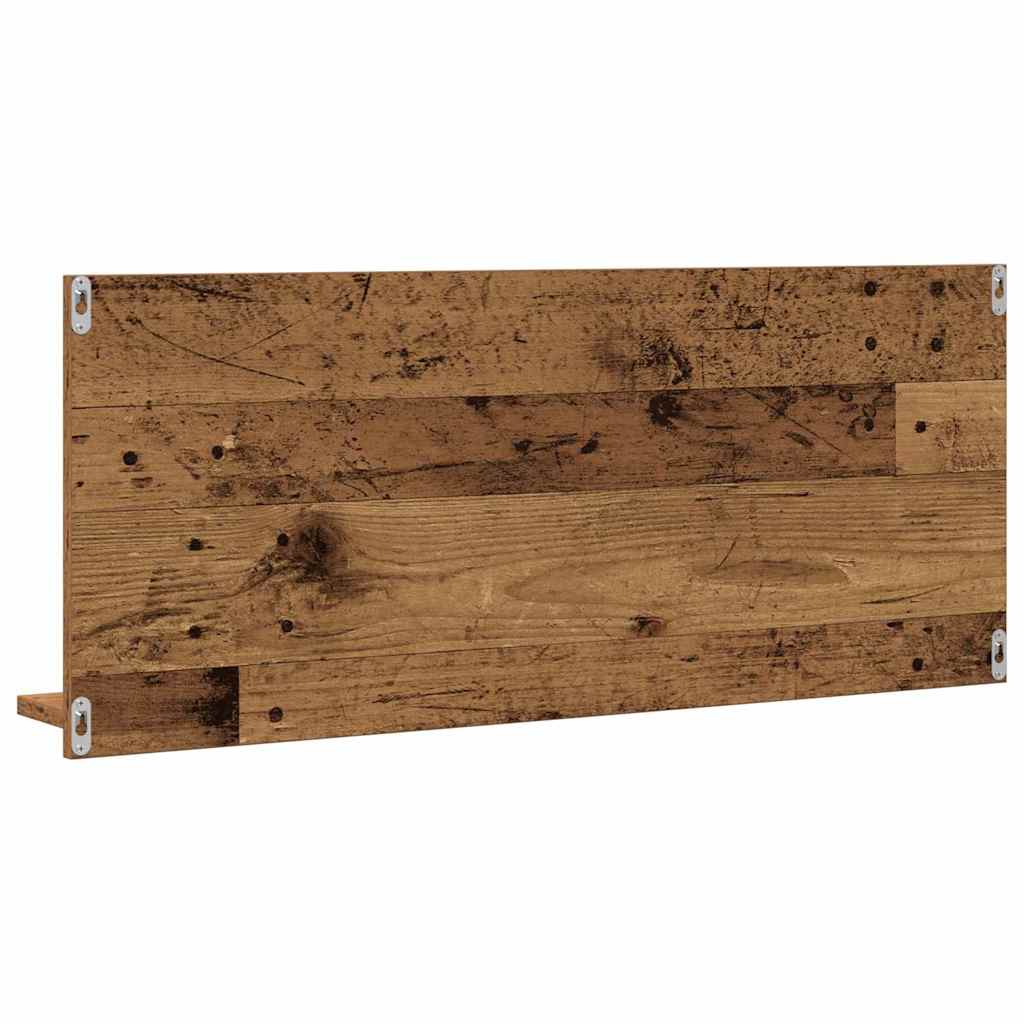 Spiegelplank met plank Oud hout 90 x 10,5 x 37 cm Bewerkt hout is nu te koop bij PeponiXL, paradijselijk wonen!