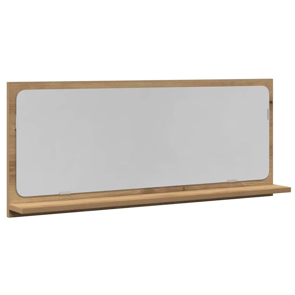 Spiegelplank artisanaal eikenkleurig 90 x 10,5 x 37 cm is nu te koop bij PeponiXL, paradijselijk wonen!