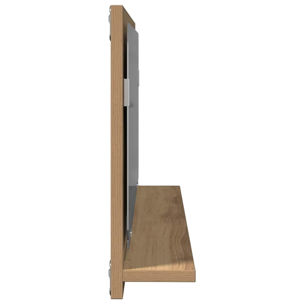 Spiegelplank artisanaal eikenkleurig 90 x 10,5 x 37 cm is nu te koop bij PeponiXL, paradijselijk wonen!
