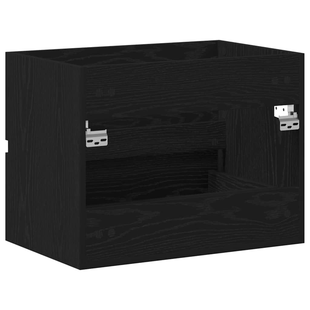 Badkamertenk te kast Zwart Eiken 60 x 38,5 x 45 cm Bewerkt hout is nu te koop bij PeponiXL, paradijselijk wonen!