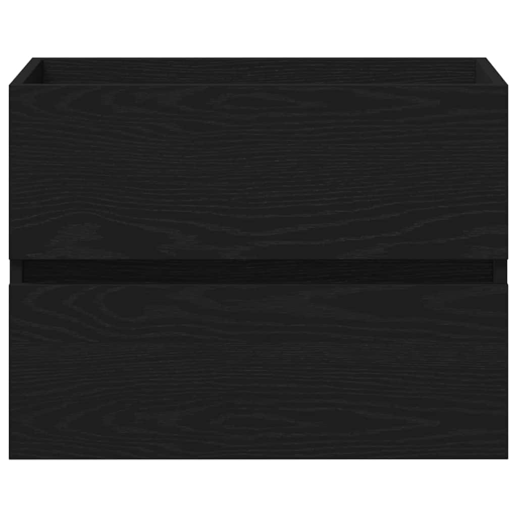 Badkamertenk te kast Zwart Eiken 60 x 38,5 x 45 cm Bewerkt hout is nu te koop bij PeponiXL, paradijselijk wonen!