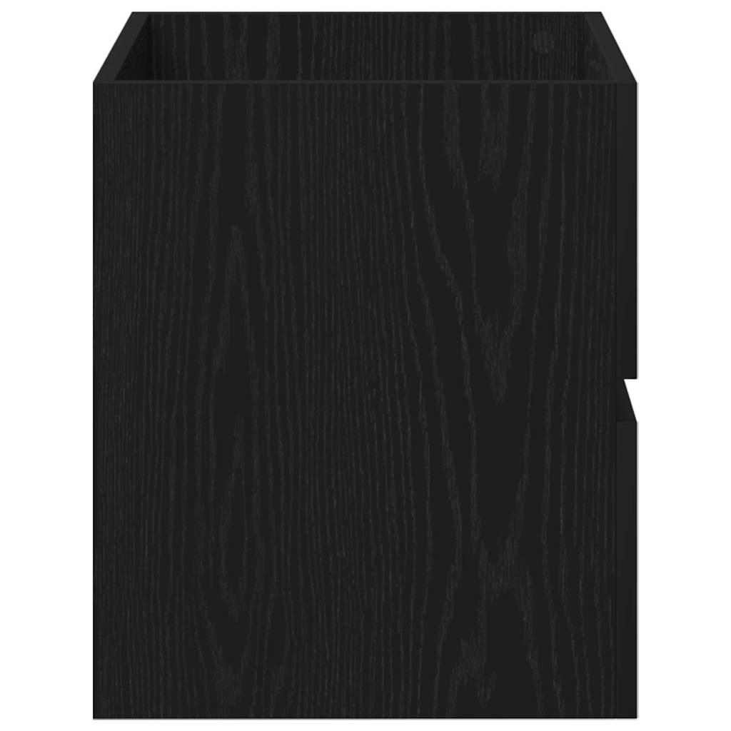 Badkamertenk te kast Zwart Eiken 60 x 38,5 x 45 cm Bewerkt hout is nu te koop bij PeponiXL, paradijselijk wonen!