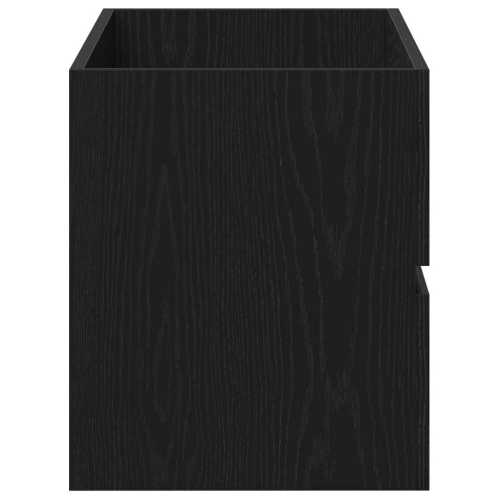 Badkamertenk te kast Zwart Eiken 80 x 38,5 x 45 cm Bewerkt hout is nu te koop bij PeponiXL, paradijselijk wonen!