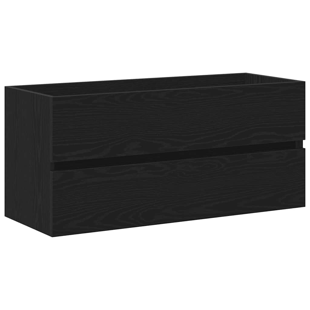Wastafelkast 100x38,5x45 cm spaanplaat zwart eikenkleurig is nu te koop bij PeponiXL, paradijselijk wonen!
