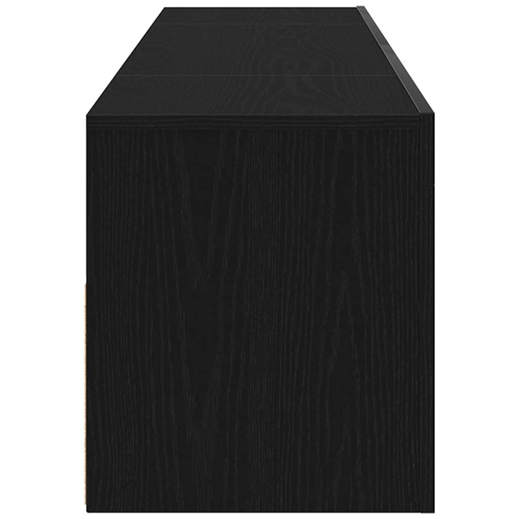 TV-kast met LED Zwart Eiken 120 x 35 x 40 cm Bewerkt hout is nu te koop bij PeponiXL, paradijselijk wonen!