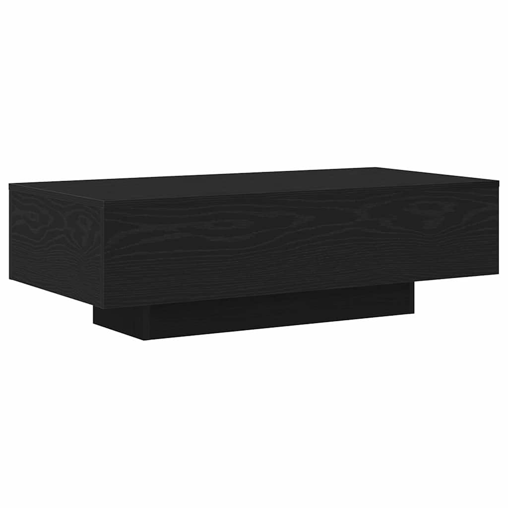Salontafel Zwart Eiken 100 x 49,5 x 31 cm Bewerkt hout is nu te koop bij PeponiXL, paradijselijk wonen!