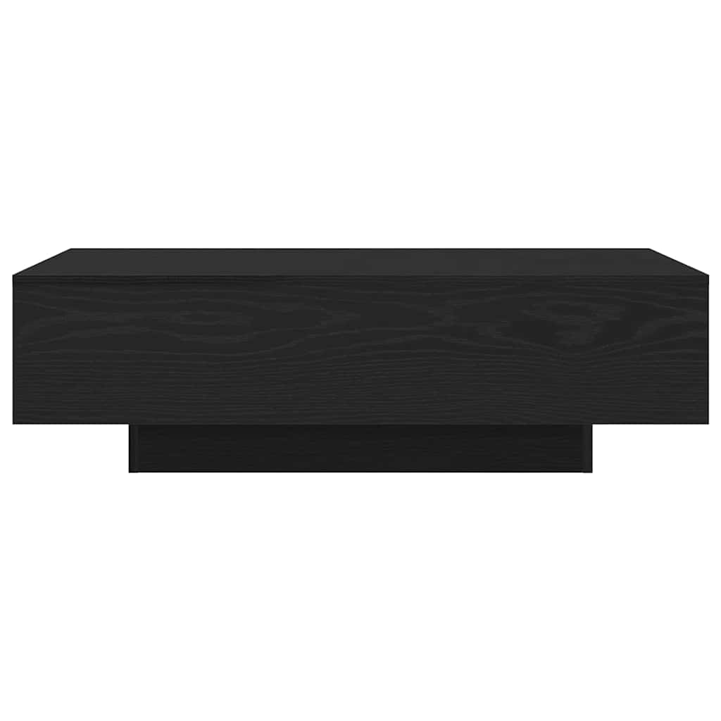 Salontafel Zwart Eiken 100 x 49,5 x 31 cm Bewerkt hout is nu te koop bij PeponiXL, paradijselijk wonen!