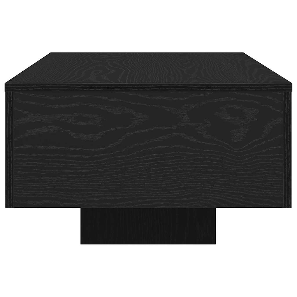 Salontafel Zwart Eiken 100 x 49,5 x 31 cm Bewerkt hout is nu te koop bij PeponiXL, paradijselijk wonen!