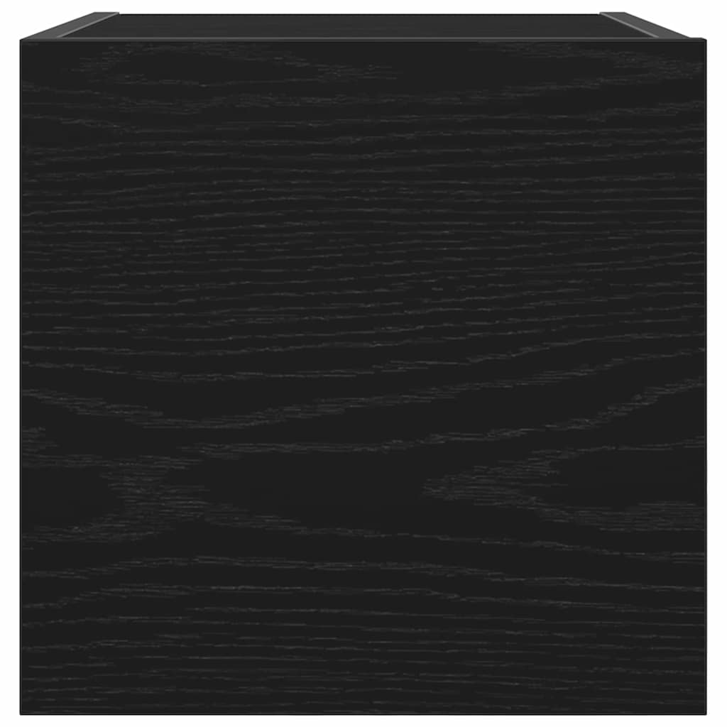 TV-kast Zwart Eiken 30,5 x 30 x 30 cm Bewerkt hout is nu te koop bij PeponiXL, paradijselijk wonen!