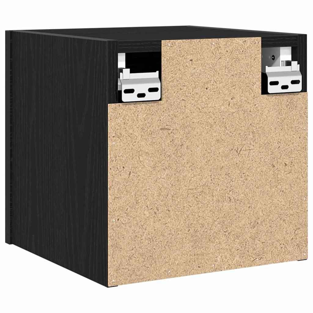 Wandgemonteerde TV-kast 2 pcs Zwart eiken 30,5 x 30 x 30 cm is nu te koop bij PeponiXL, paradijselijk wonen!