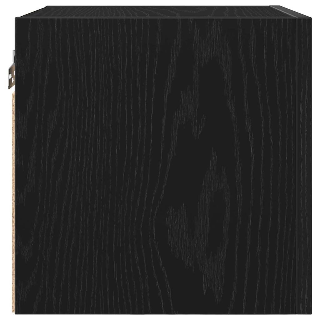 Wandgemonteerde TV-kast 2 pcs Zwart eiken 30,5 x 30 x 30 cm is nu te koop bij PeponiXL, paradijselijk wonen!