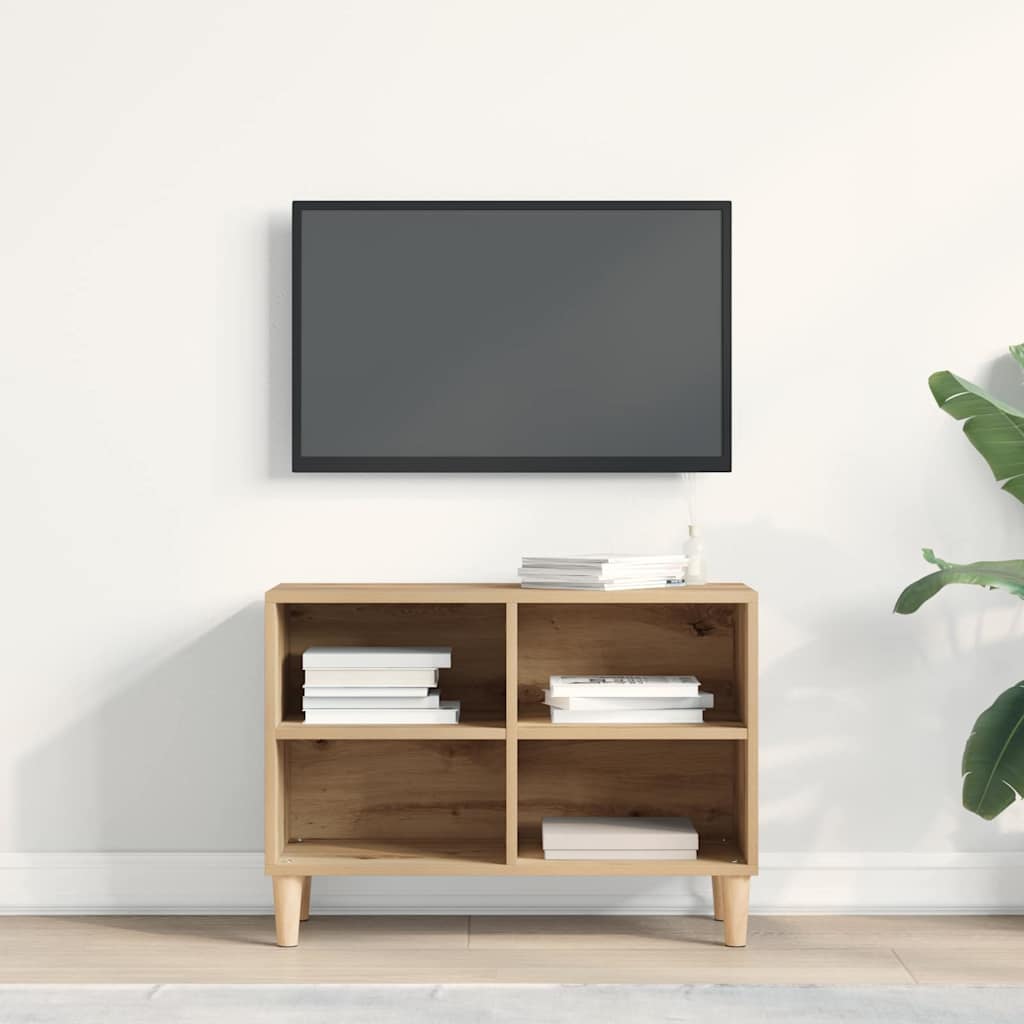 TV-kast artisian oak 69,5 x 30 x 50 cm Bewerkt hout is nu te koop bij PeponiXL, paradijselijk wonen!