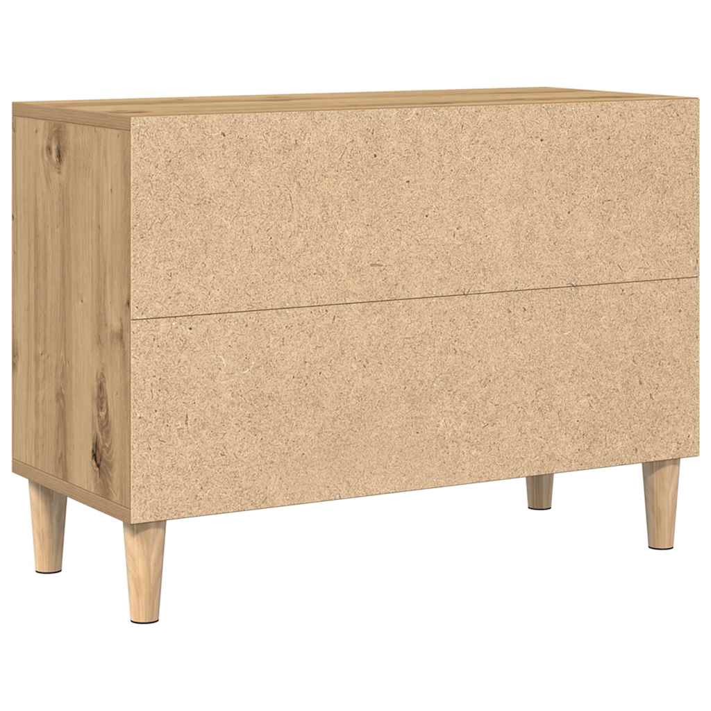 TV-kast artisian oak 69,5 x 30 x 50 cm Bewerkt hout is nu te koop bij PeponiXL, paradijselijk wonen!