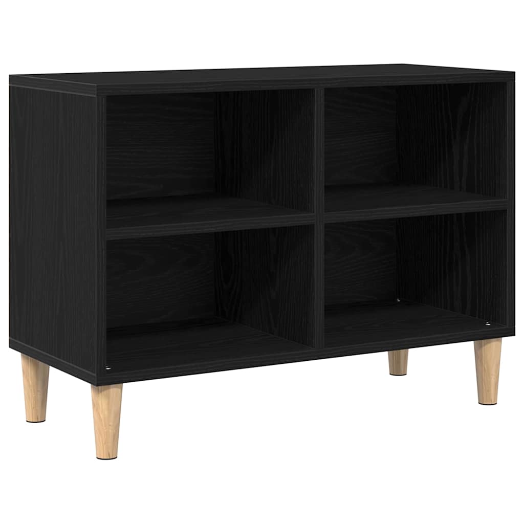 TV-kast Zwart Eiken 69,5 x 30 x 50 cm Bewerkt hout is nu te koop bij PeponiXL, paradijselijk wonen!