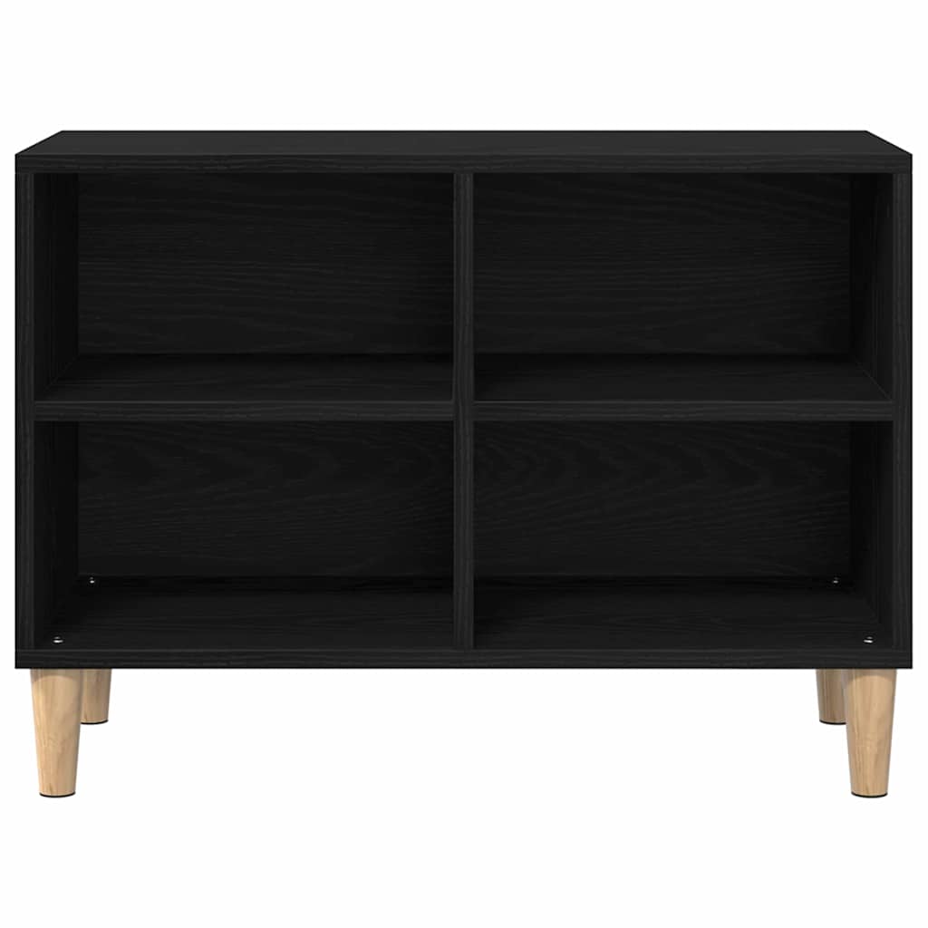 TV-kast Zwart Eiken 69,5 x 30 x 50 cm Bewerkt hout is nu te koop bij PeponiXL, paradijselijk wonen!