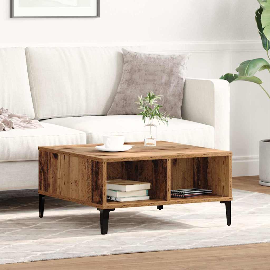 Salontafel Oud Hout 60 x 60 x 30 cm is nu te koop bij PeponiXL, paradijselijk wonen!