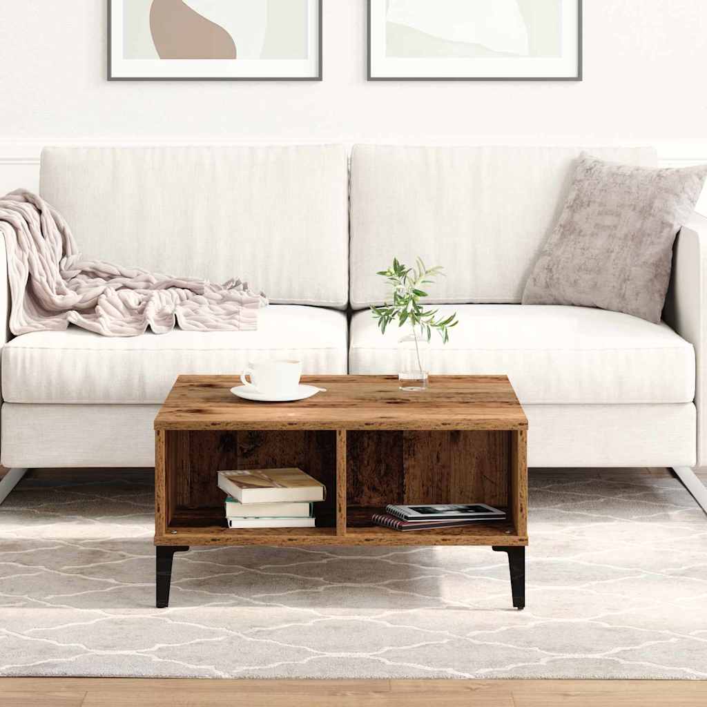Salontafel Oud Hout 60 x 60 x 30 cm is nu te koop bij PeponiXL, paradijselijk wonen!