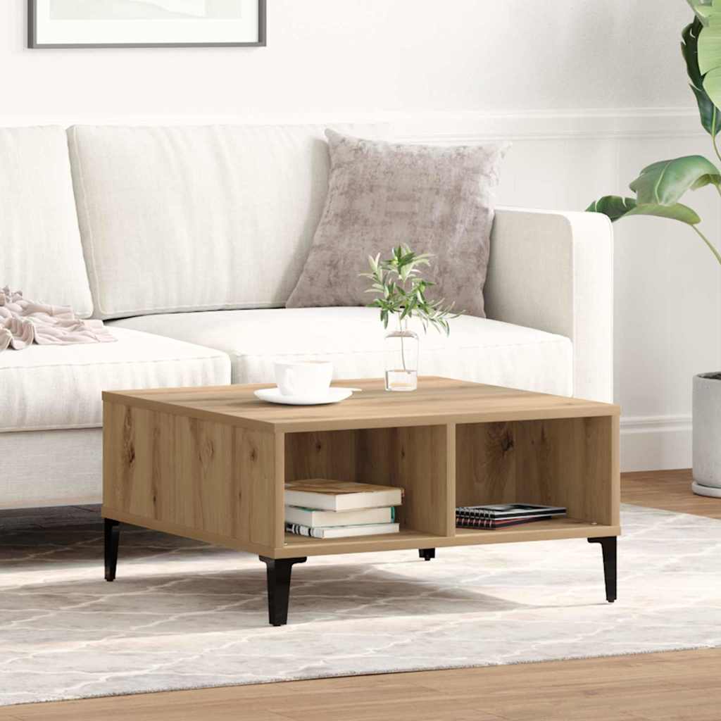 Salontafel Artisan Eiken 60 x 60 x 30 cm is nu te koop bij PeponiXL, paradijselijk wonen!