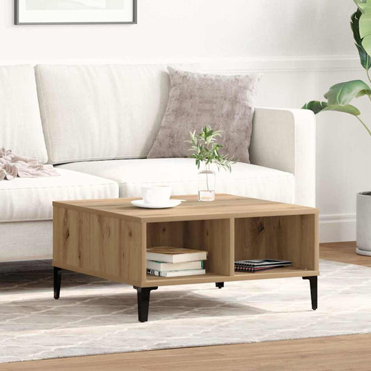 Salontafel Artisan Eiken 60 x 60 x 30 cm is nu te koop bij PeponiXL, paradijselijk wonen!