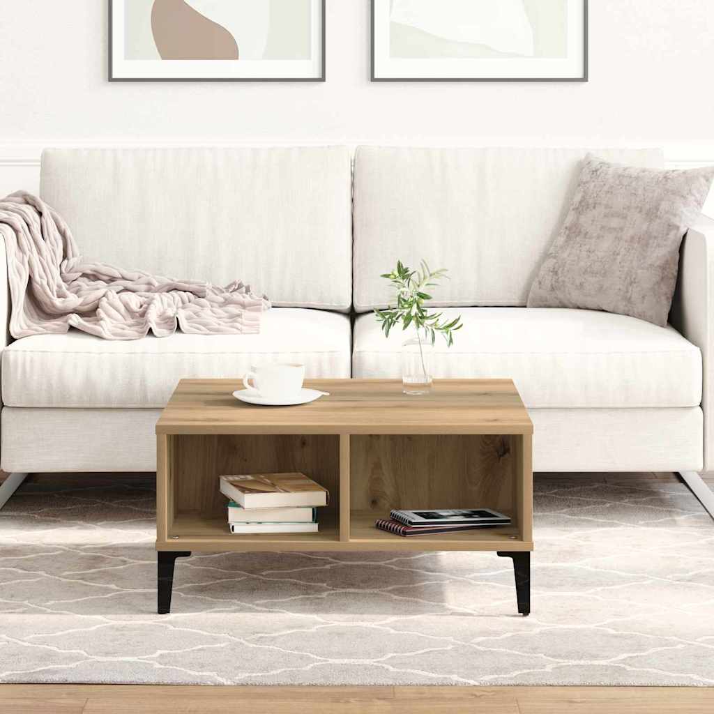 Salontafel Artisan Eiken 60 x 60 x 30 cm is nu te koop bij PeponiXL, paradijselijk wonen!