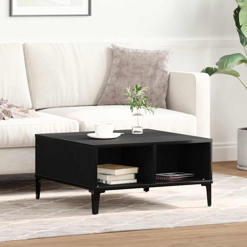 Salontafel Zwart Eiken 60 x 60 x 30 cm is nu te koop bij PeponiXL, paradijselijk wonen!