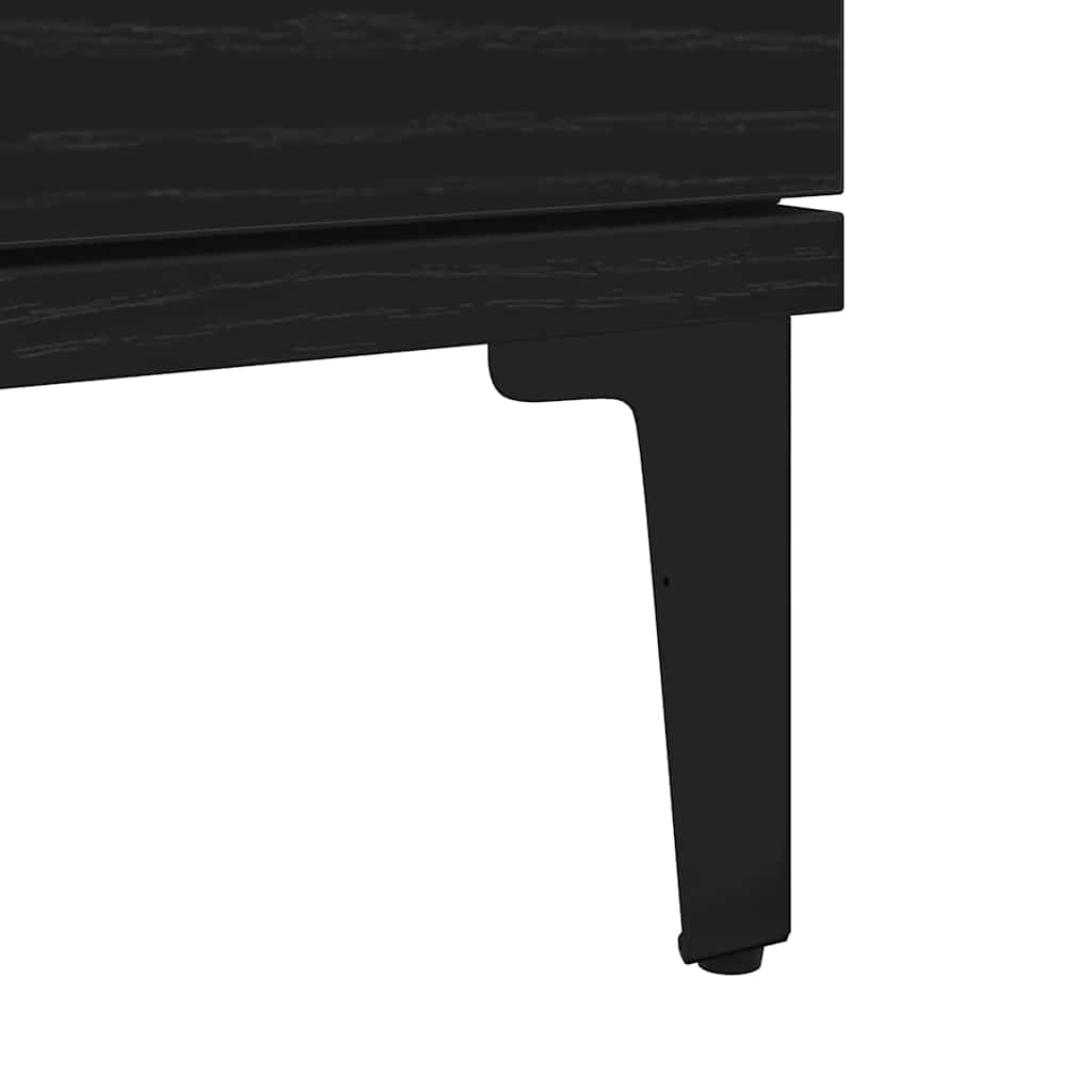 Dressoir met lade Zwart Eiken 60 x 35 x 70 cm Bewerkt hout is nu te koop bij PeponiXL, paradijselijk wonen!