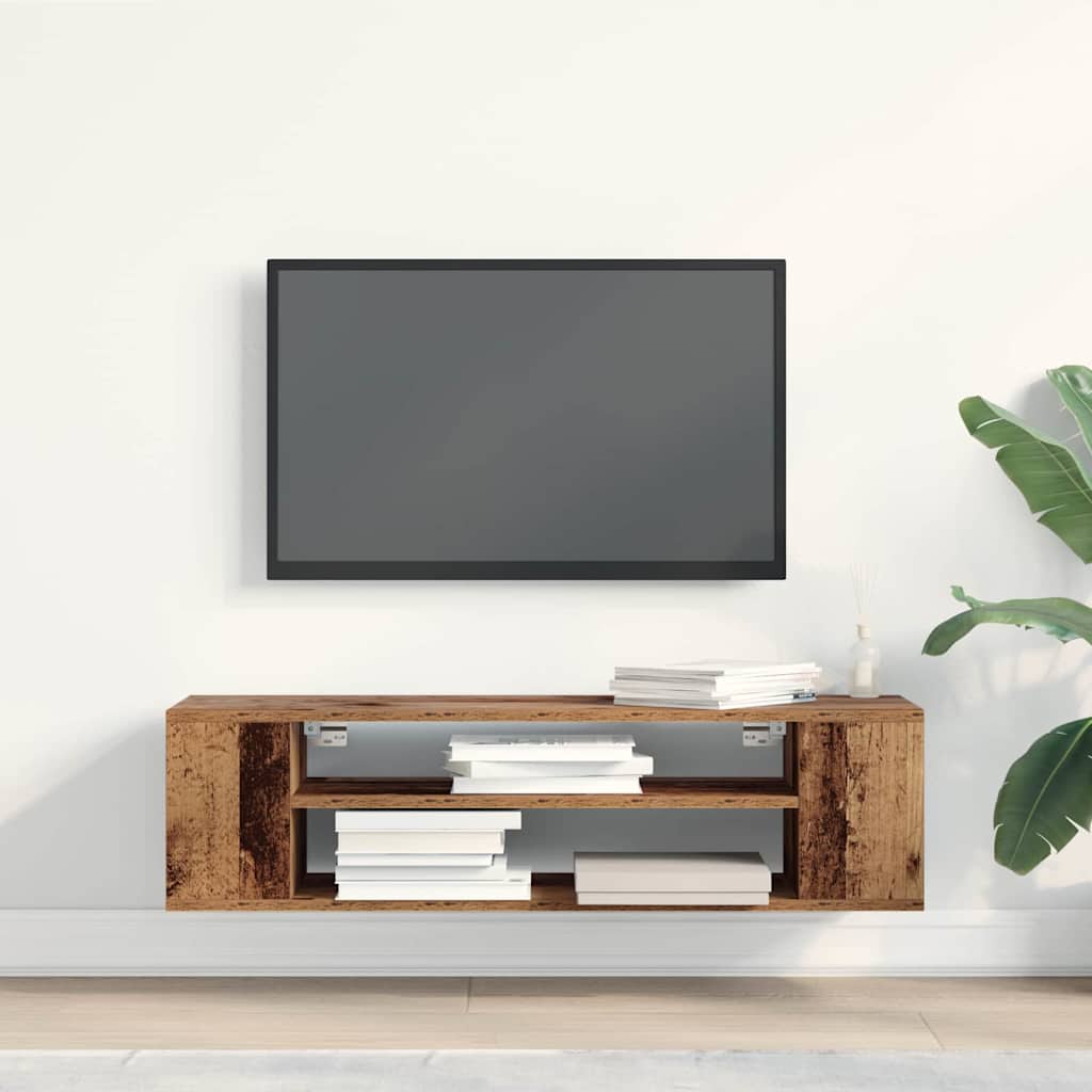 TV-kast Oud hout 100 x 30 x 26,5 cm Bewerkt hout is nu te koop bij PeponiXL, paradijselijk wonen!