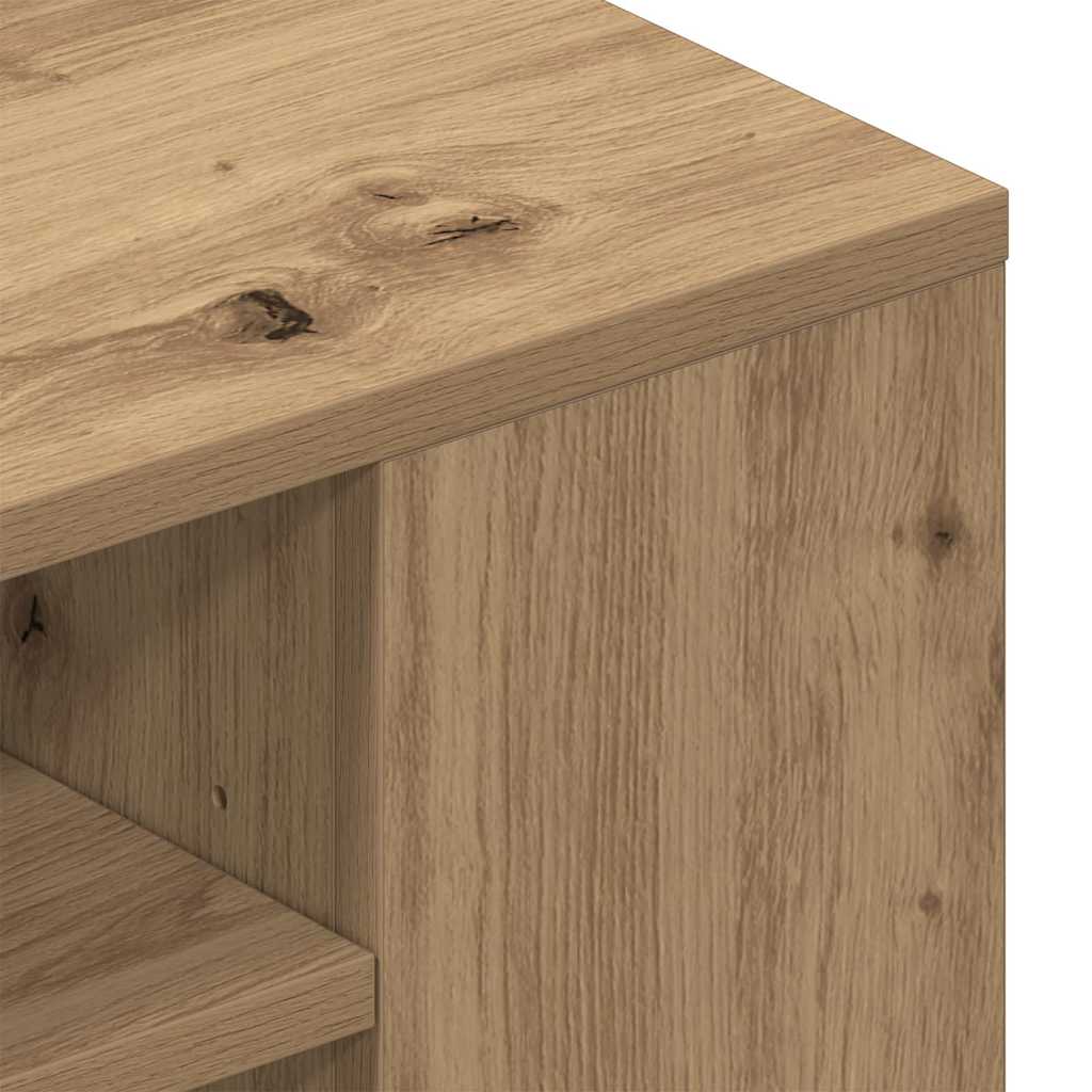 TV-kast artisian oak 100 x 30 x 26,5 cm Bewerkt hout is nu te koop bij PeponiXL, paradijselijk wonen!