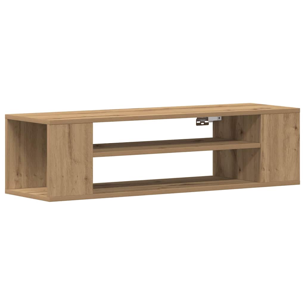 TV-kast artisian oak 100 x 30 x 26,5 cm Bewerkt hout is nu te koop bij PeponiXL, paradijselijk wonen!