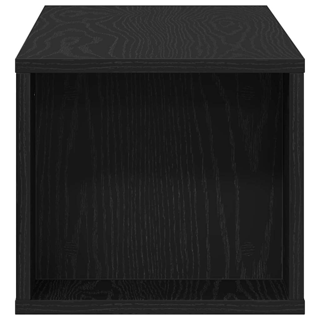 TV-kast Zwart Eiken 100 x 30 x 26,5 cm Bewerkt hout is nu te koop bij PeponiXL, paradijselijk wonen!