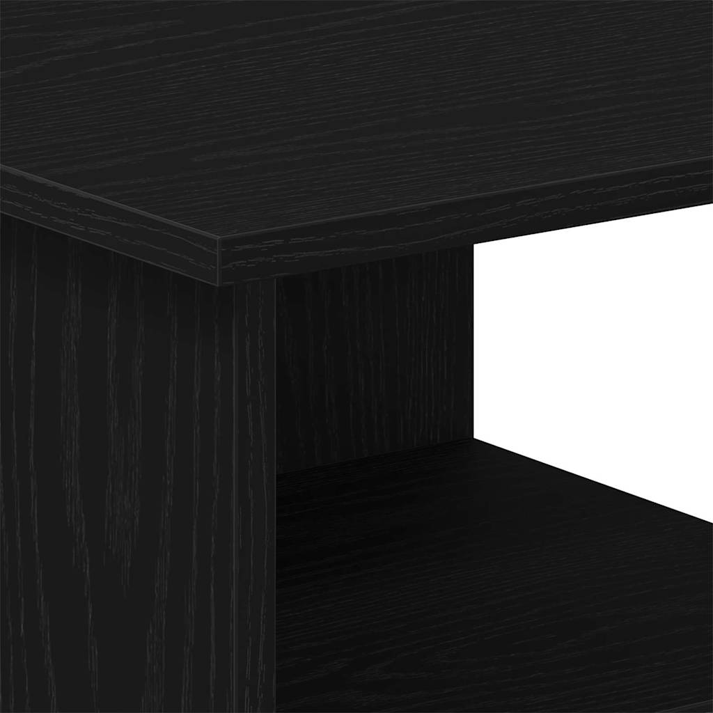 Bijzetkast Zwart Eiken 35 x 35 x 55 cm Bewerkt hout is nu te koop bij PeponiXL, paradijselijk wonen!