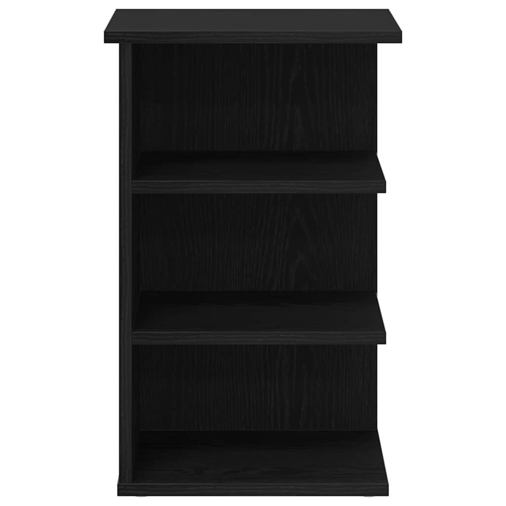 Bijzetkast Zwart Eiken 35 x 35 x 55 cm Bewerkt hout is nu te koop bij PeponiXL, paradijselijk wonen!