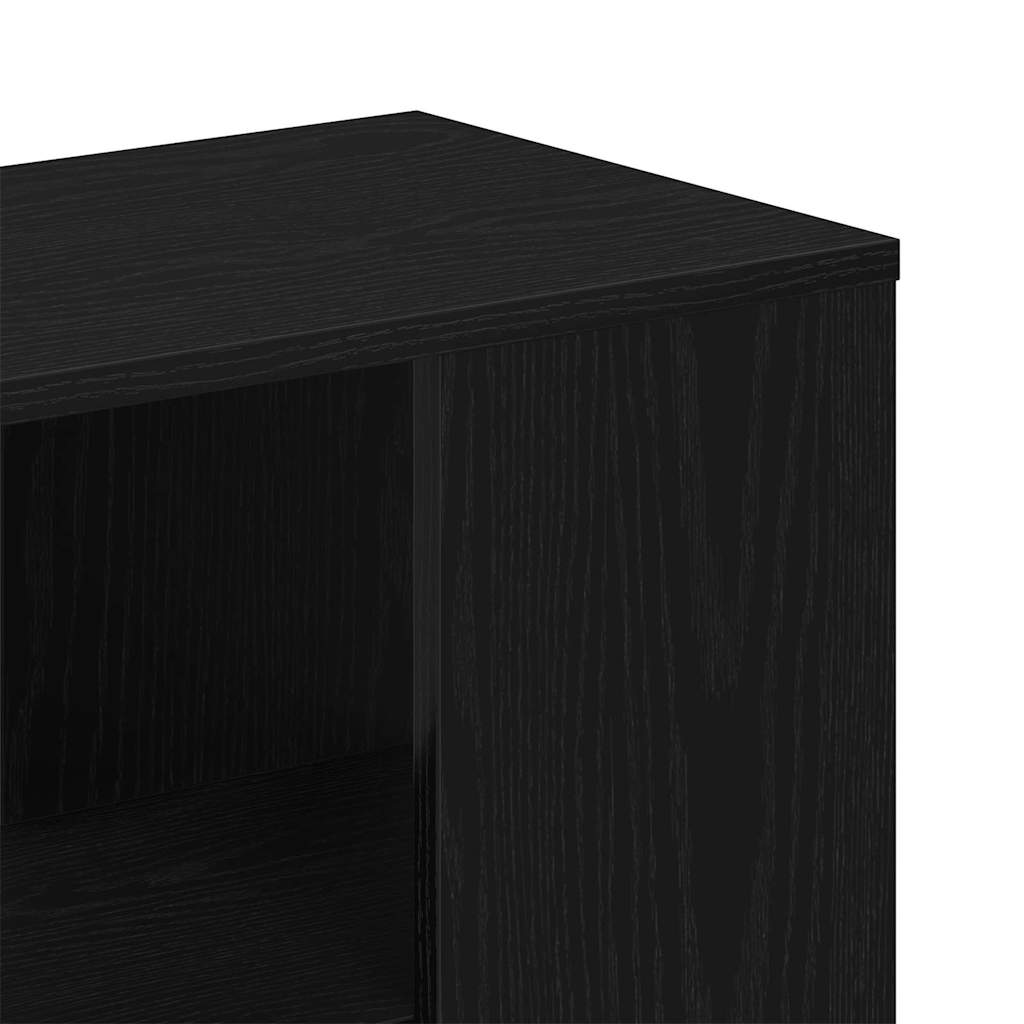 Dressoir met lade Zwart Eiken 60 x 30 x 50 cm Bewerkt hout is nu te koop bij PeponiXL, paradijselijk wonen!