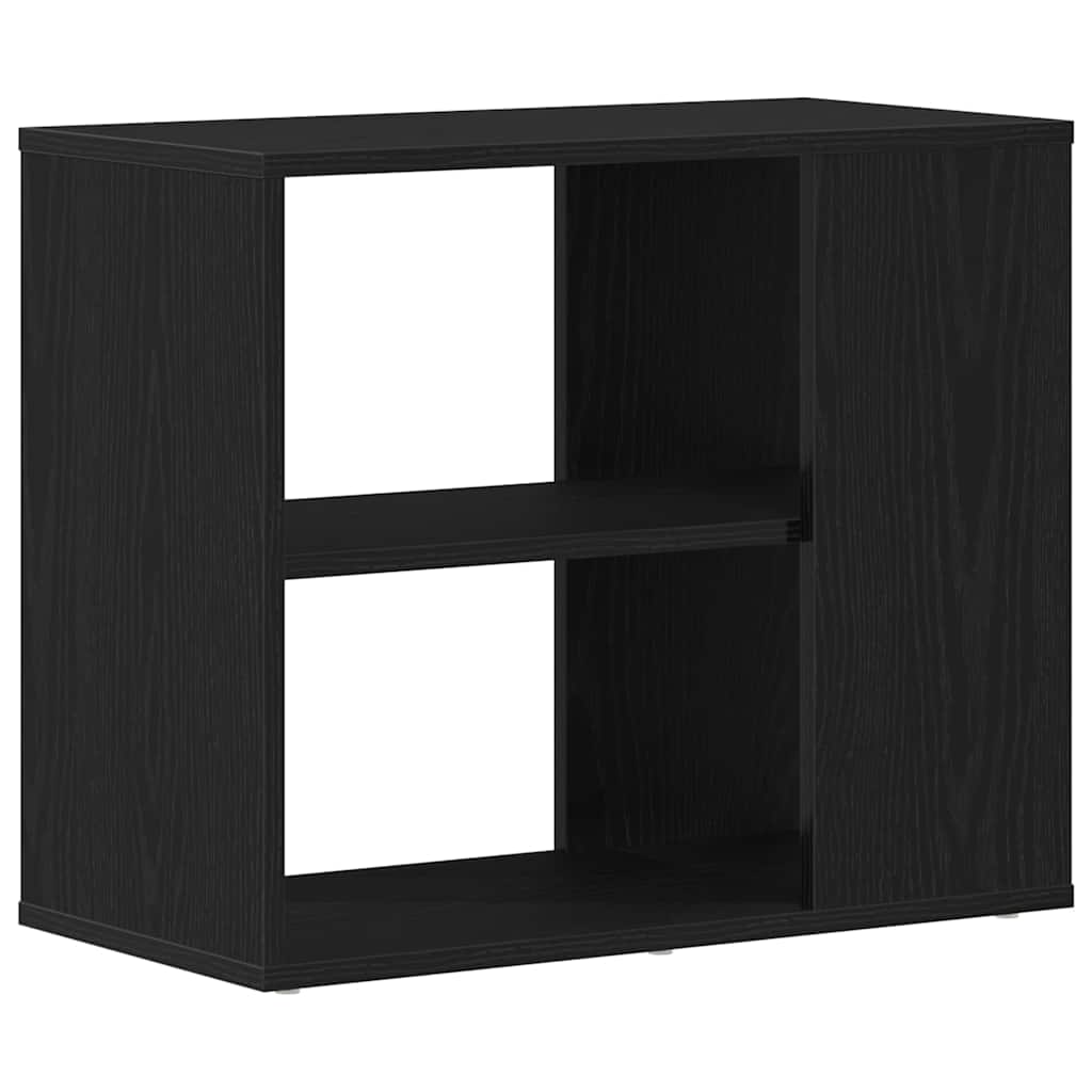 Dressoir met lade Zwart Eiken 60 x 30 x 50 cm Bewerkt hout is nu te koop bij PeponiXL, paradijselijk wonen!