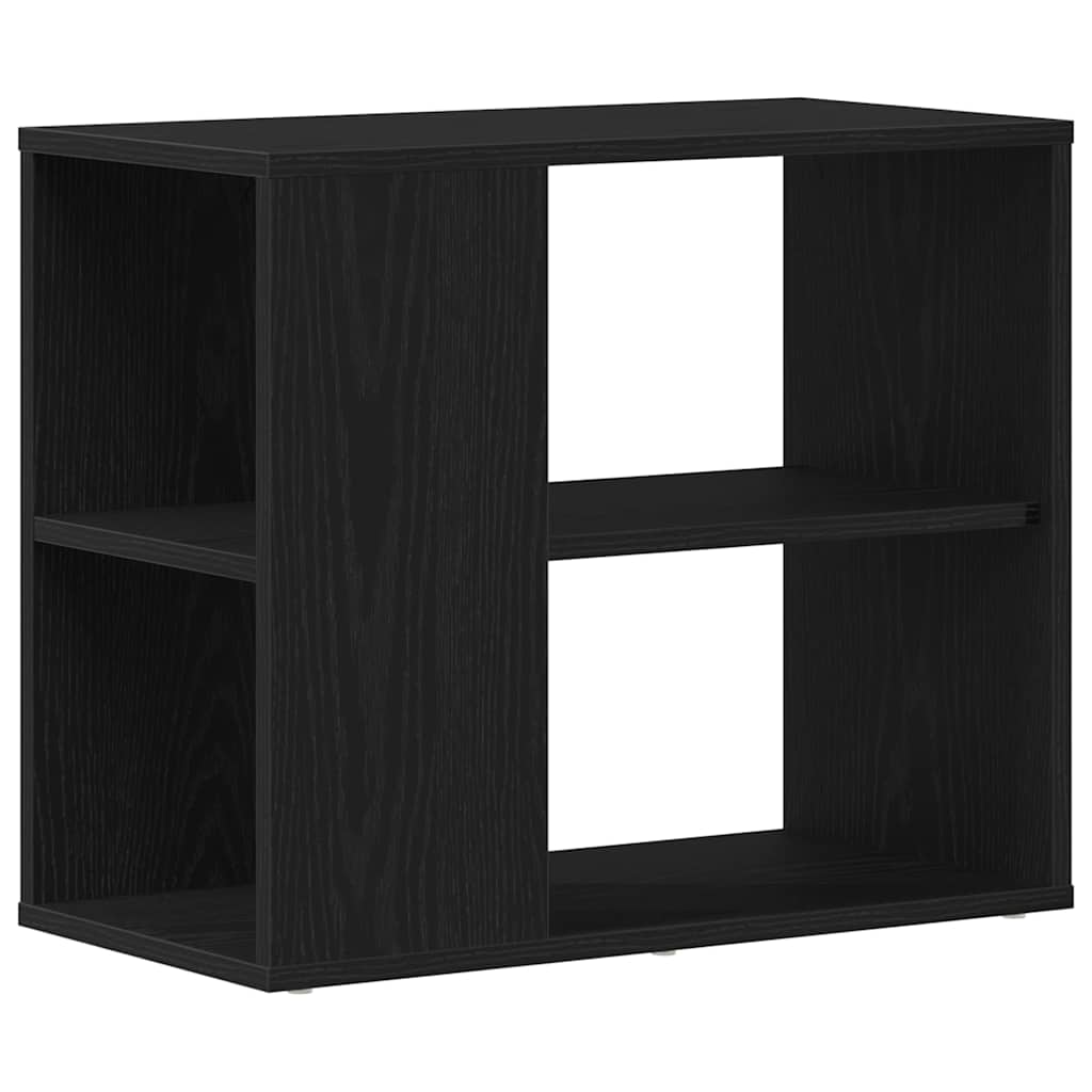 Dressoir met lade Zwart Eiken 60 x 30 x 50 cm Bewerkt hout is nu te koop bij PeponiXL, paradijselijk wonen!